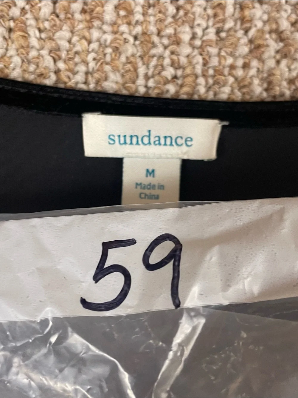 Sundance Blouse Womens M Faux Wrap Velvet Whimsigoth Witchy Stretch Black 59